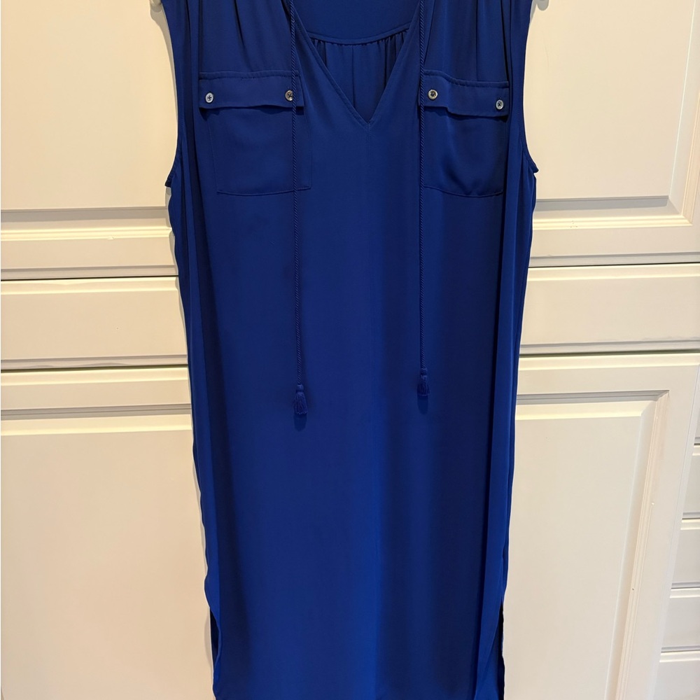 Jcrew Sleeveless Tunic Royal Blue Dress